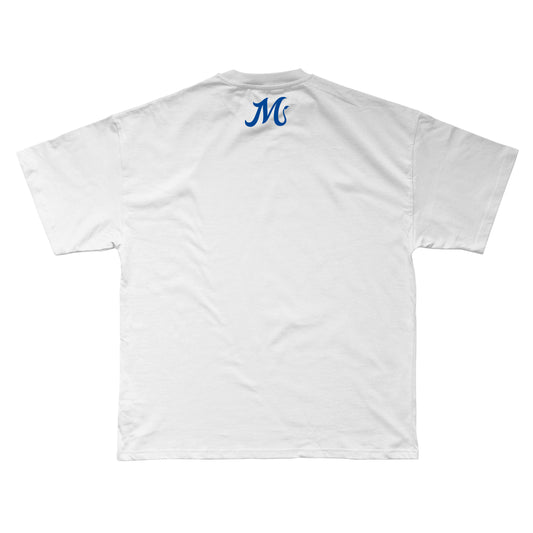 Matador Baseball Script T-Shirt Heather White